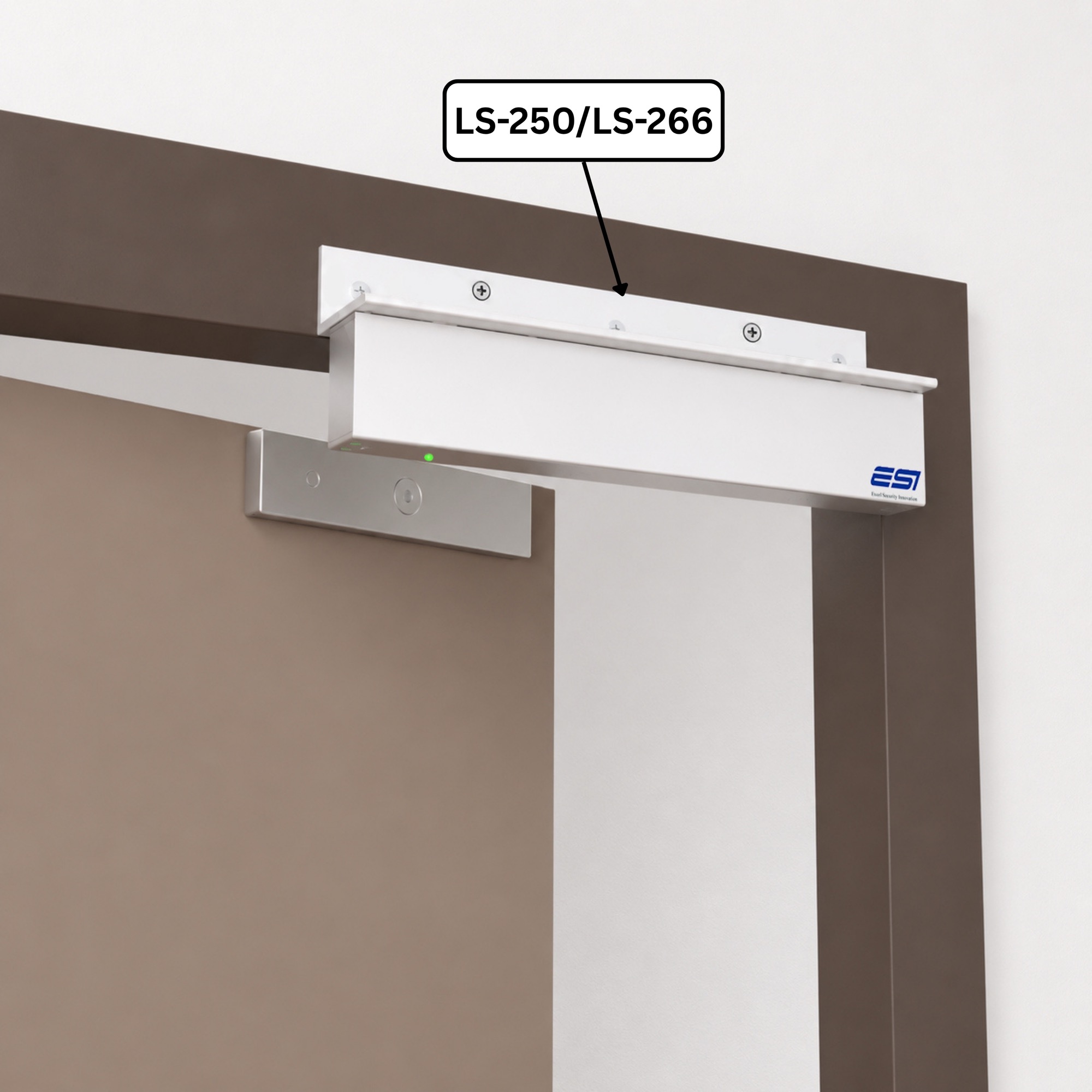LS-266 L Bracket for 1200 Maglock - installation example